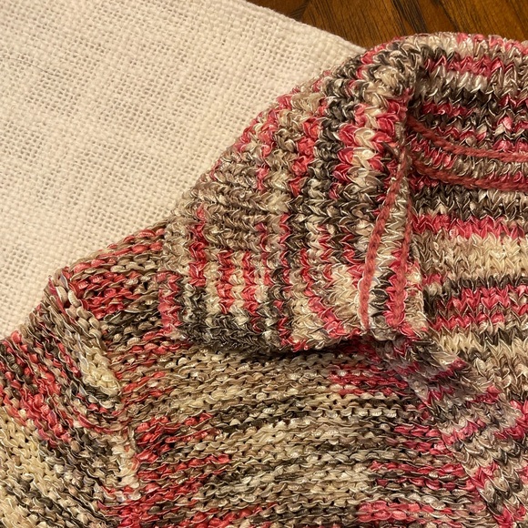 ANNE KLEIN MULTI-COLORED NYLON CARDIGAN M - Picture 6 of 6